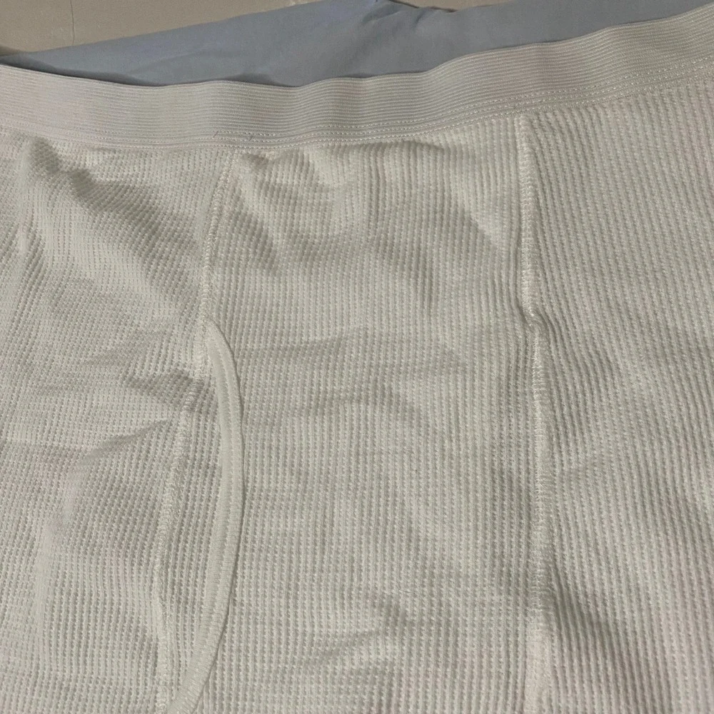 Terramar Mens 2XL White Waffle Knit Thermal Underwear Bottoms Long‎ Johns Base